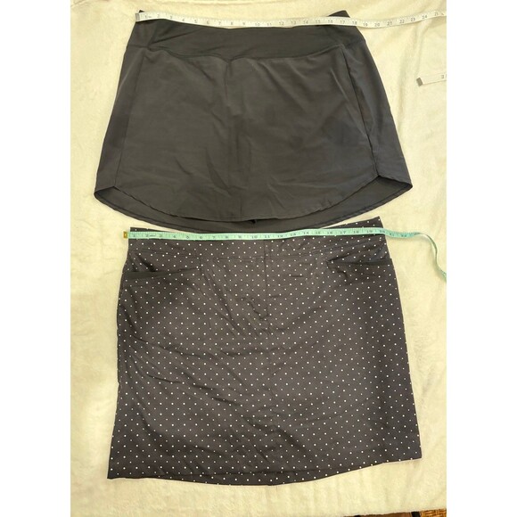 Izod zelos skorts set of 2 black XL & size 16 polka dot - Picture 3 of 12
